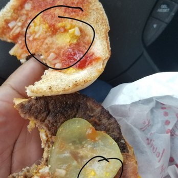 McDonald's - This is a cheeseburger ordered WITHOUT mustard WITH mustard. #readingisfundamental - Burgers Near Me - Puyallup, Washington McDonald's - This is a cheeseburger ordered WITHOUT mustard WITH mustard. #readingisfundamental - Burgers Near Me - Puyallup, Washington