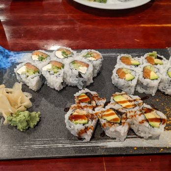 Sashimi Asian Cuisine - The maki in my luncheon special - Philadelphia Roll, Salmon Avocado, and Eel Avocado - Sushi Bars Near Me - Marshfield, Massachusetts Sashimi Asian Cuisine - The maki in my luncheon special - Philadelphia Roll, Salmon Avocado, and Eel Avocado - Sushi Bars Near Me - Marshfield, Massachusetts