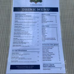 Gator Grille - Drink menu