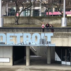 Detroit Skyline Mural