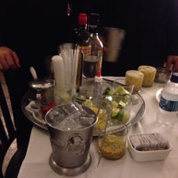 Caipirinhas at the table! Caipirinhas at the table!