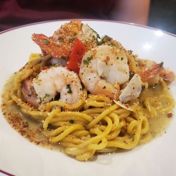 Piatti - Saffron pasta with shrimp - Italian Near Me - Sacramento, California Piatti - Saffron pasta with shrimp - Italian Near Me - Sacramento, California
