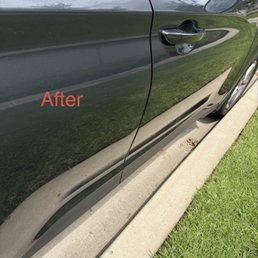 After dent removal