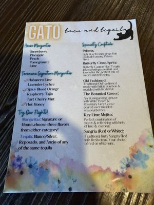 Menu photo 1 Gato Taco & Tequila Irwin, PA