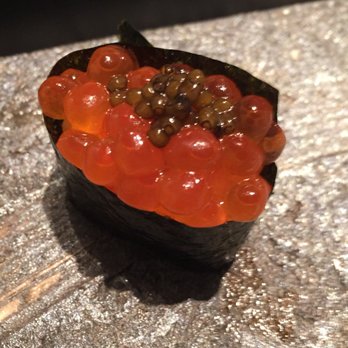 Sushi Tanaka - Ikura with truffle oil and Russian caviar! - Japanese Near Me - Simi Valley, California