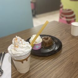 D Spot Dessert Cafe - Lotus butter cheesecake milkshake and sticky toffee pudding cake