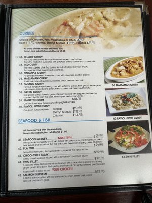 Menu photo 4 Thai Palace San Clemente, CA