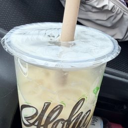 This is the oolong tea crema. I wish it was creamier and thicker.