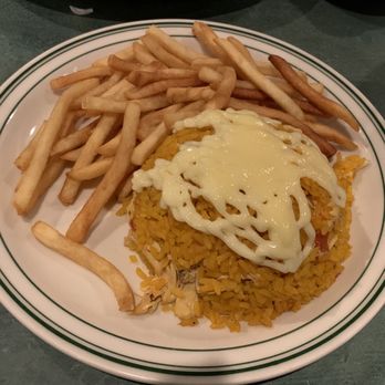 La Carreta - Arroz Imperial; Imperial Rice. Too much mayo and it was hard to scrape off. - Cuban Near Me - Miami, Florida
