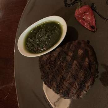 EDGE Restaurant and Bar - 10oz filet mignon with chimichurri - Steakhouses Near Me - Denver, Colorado