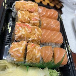 Spicy Edamame - Dynamite and Salmon Lover Roll