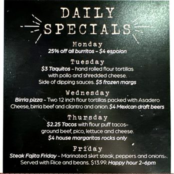 Taquiza - Daily Specials - Mexican Near Me - Overland Park, Kansas Taquiza - Daily Specials - Mexican Near Me - Overland Park, Kansas