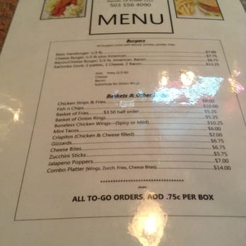 Goble Tavern - Menu.. Current as of 5/5/13 - Bars Near Me - Rainier, Oregon Goble Tavern - Menu.. Current as of 5/5/13 - Bars Near Me - Rainier, Oregon