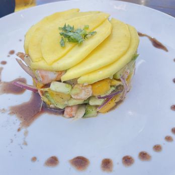 Perla - Mango Shrimp Tower - Tapas/Small Plates Near Me - Santa Ana, California