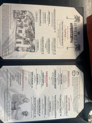 Menu photo 1 Hemingway's Cuba Asheville, NC