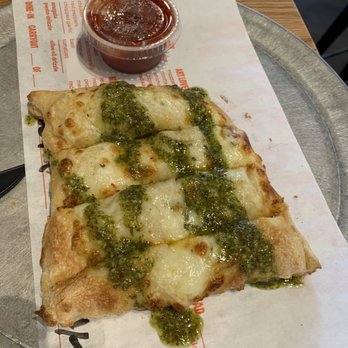 Blaze Pizza - Pesto Garlic Cheesy Bread - Salad Near Me - Reno, Nevada Blaze Pizza - Pesto Garlic Cheesy Bread - Salad Near Me - Reno, Nevada