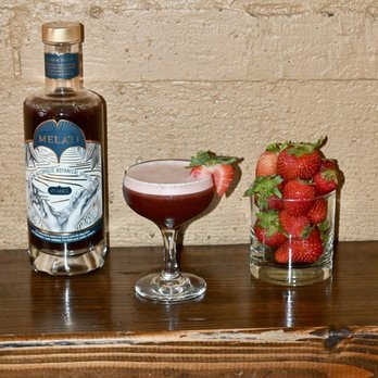 83 Proof - Delicious non alcoholic cocktail featuring Melati Classic and strawberries! - Whiskey Bars Near Me - San Francisco, California 83 Proof - Delicious non alcoholic cocktail featuring Melati Classic and strawberries! - Whiskey Bars Near Me - San Francisco, California