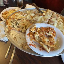 Spankey’s Una Cafe - Burnt crust with little sauce. Look close for mushrooms. Too dry to eat
