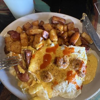 Brunch Snob - Cajun shrimp and grit cakes - Breakfast & Brunch Near Me - Phoenix, Arizona Brunch Snob - Cajun shrimp and grit cakes - Breakfast & Brunch Near Me - Phoenix, Arizona