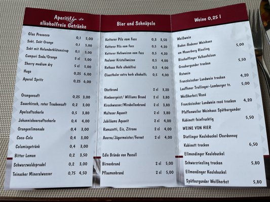 Menu photo 4 Hotel-Restaurant Schönblick Birkenfeld, BW Menu photo 4 Hotel-Restaurant Schönblick Birkenfeld, BW