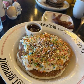 Breakfast Republic - Milk and Milk & Cereal Pancakes - Breakfast & Brunch Near Me - San Diego, California Breakfast Republic - Milk and Milk & Cereal Pancakes - Breakfast & Brunch Near Me - San Diego, California