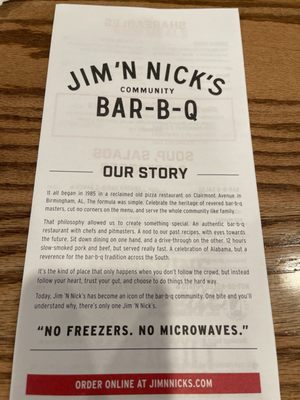 Menu photo 3 Jim 'N Nick's Bar-B-Q Hoover, AL Menu photo 3 Jim 'N Nick's Bar-B-Q Hoover, AL