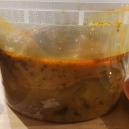 Container for take out Amala, ewedu and gbegiri.