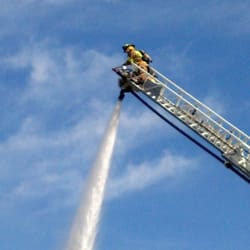 City Of Atlanta Fire Station # 21 - Putting out brush fire by GA-400