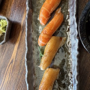 Akami Sushi - Special: Sake toro nigiri and hamachi toro nigiri - Sushi Bars Near Me - Redwood City, California Akami Sushi - Special: Sake toro nigiri and hamachi toro nigiri - Sushi Bars Near Me - Redwood City, California