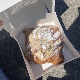 Large almond croissant!