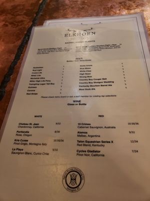 Menu photo 5 Elkhorn Tavern Lexington, KY