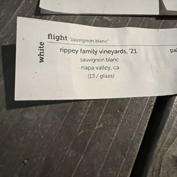 Camp 4  - The White wine flight for the night. - Wine Bars Near Me - Modesto, California