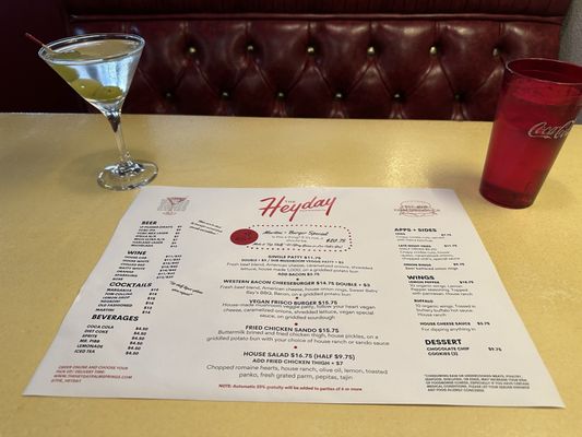 Menu photo 2 The Heyday  Palm Springs, CA