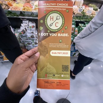 Healthy choice - a person holding a healthy choice pamphlet - Salad Near Me - New York, New York Healthy choice - a person holding a healthy choice pamphlet - Salad Near Me - New York, New York