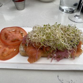 Goat Tree - Salmon Avocado Toast - Cafes Near Me - Santa Barbara, California