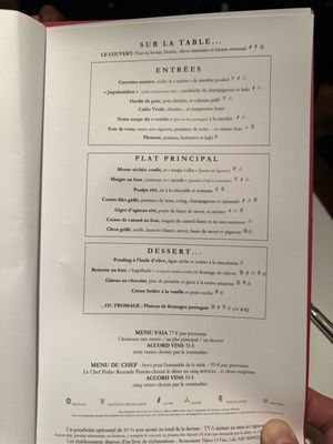Menu photo 4 O Faia Lisbon, 11