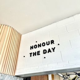 the entrance to the restaurant