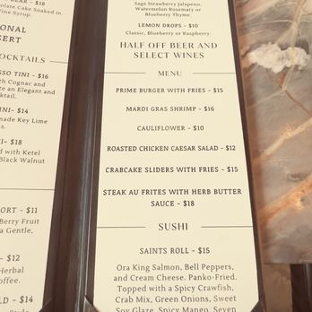 Morrow Steak - Happy Hour menu - Steakhouses Near Me - New Orleans, Louisiana Morrow Steak - Happy Hour menu - Steakhouses Near Me - New Orleans, Louisiana