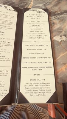 Menu photo 8 Morrow Steak New Orleans, LA