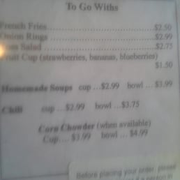 Ummm.. it's $3.00 for 4 fried (frozen) onion rings. I thought it was a mistake and inquired, waitress was embarrassed to say yes