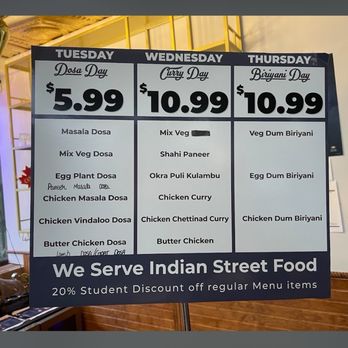 The View’s Dosa Hub - Menu Specials - Indian Near Me - Vancouver, British Columbia