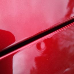 Dent in metal Dent in metal