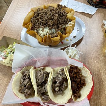 Taco Norteño - Perfect beef tongue tacos  & Al pastor. The taco salad is huge! All delicious - Mexican Near Me - Winter Garden, Florida