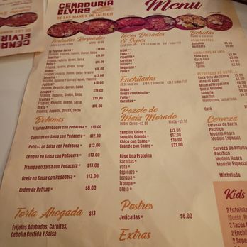 Cenaduria Elvira - Menus are just paper, so how come we couldn't take it to the car? - Mexican Near Me - Oakland, California Cenaduria Elvira - Menus are just paper, so how come we couldn't take it to the car? - Mexican Near Me - Oakland, California