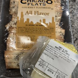 Motel and leek Jack cheese: just enough zip and lots of flavor paired with crisp flat bread crackers. What a treat. Motel and leek Jack cheese: just enough zip and lots of flavor paired with crisp flat bread crackers. What a treat.