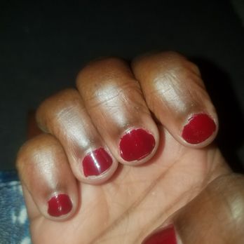 H2O Nails Spa - Cuticles not pushed back, paint on cuticles. Nail polish looked like a fake knock off Opi since the color and coverage was off. - Nail Salons Near Me - Monrovia, California H2O Nails Spa - Cuticles not pushed back, paint on cuticles. Nail polish looked like a fake knock off Opi since the color and coverage was off. - Nail Salons Near Me - Monrovia, California