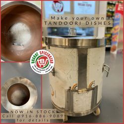 Bharat Spice Bazar - Tandoor available in stock.
--18'' Diameter and 24'' Diameter
--Coal Only
#makeyournaan
#tandooridishes
#tandorinaan