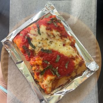 Vito's Slices and Ices - Gluten Free Grandma Slice - Pizza Near Me - New York, New York Vito's Slices and Ices - Gluten Free Grandma Slice - Pizza Near Me - New York, New York