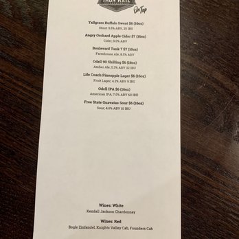 Iron Rail Brewing - Guest brews - New American Near Me - Topeka, Kansas Iron Rail Brewing - Guest brews - New American Near Me - Topeka, Kansas