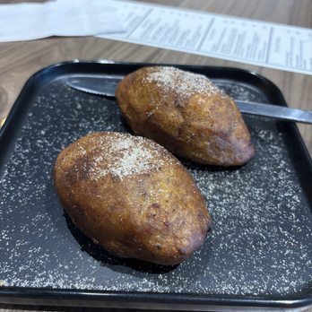 Chorti Cocina Latina - rellenitos, one black bean and the other vanilla custard filled with - Salad Near Me - Cleveland, Tennessee Chorti Cocina Latina - rellenitos, one black bean and the other vanilla custard filled with - Salad Near Me - Cleveland, Tennessee